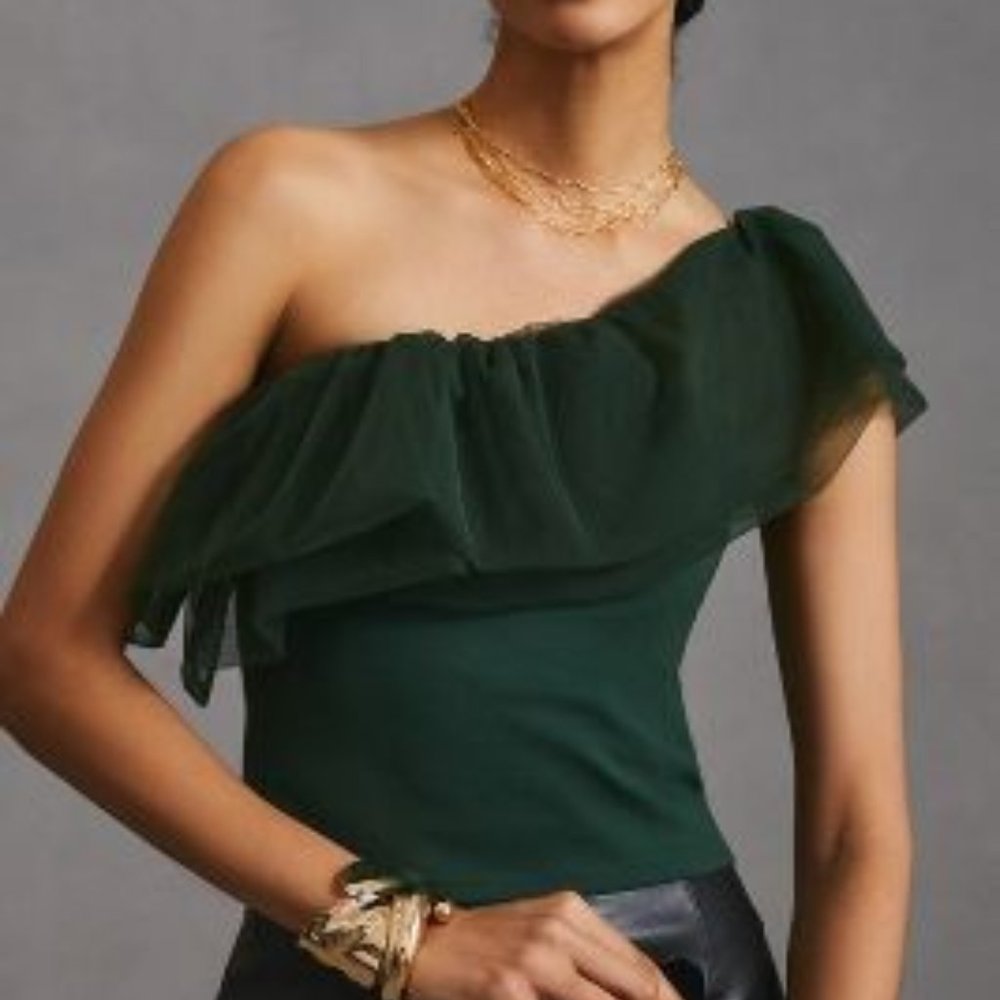 NWT Anthropologie One-Shoulder Top
